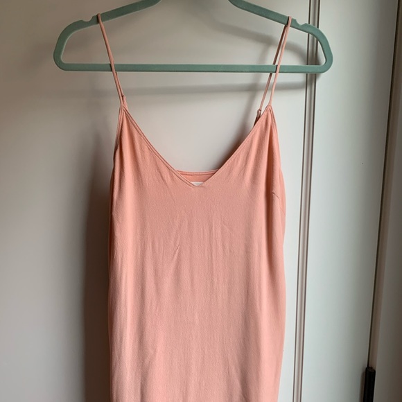 Aritzia Wilfred Free light pink slip dress - Picture 3 of 4
